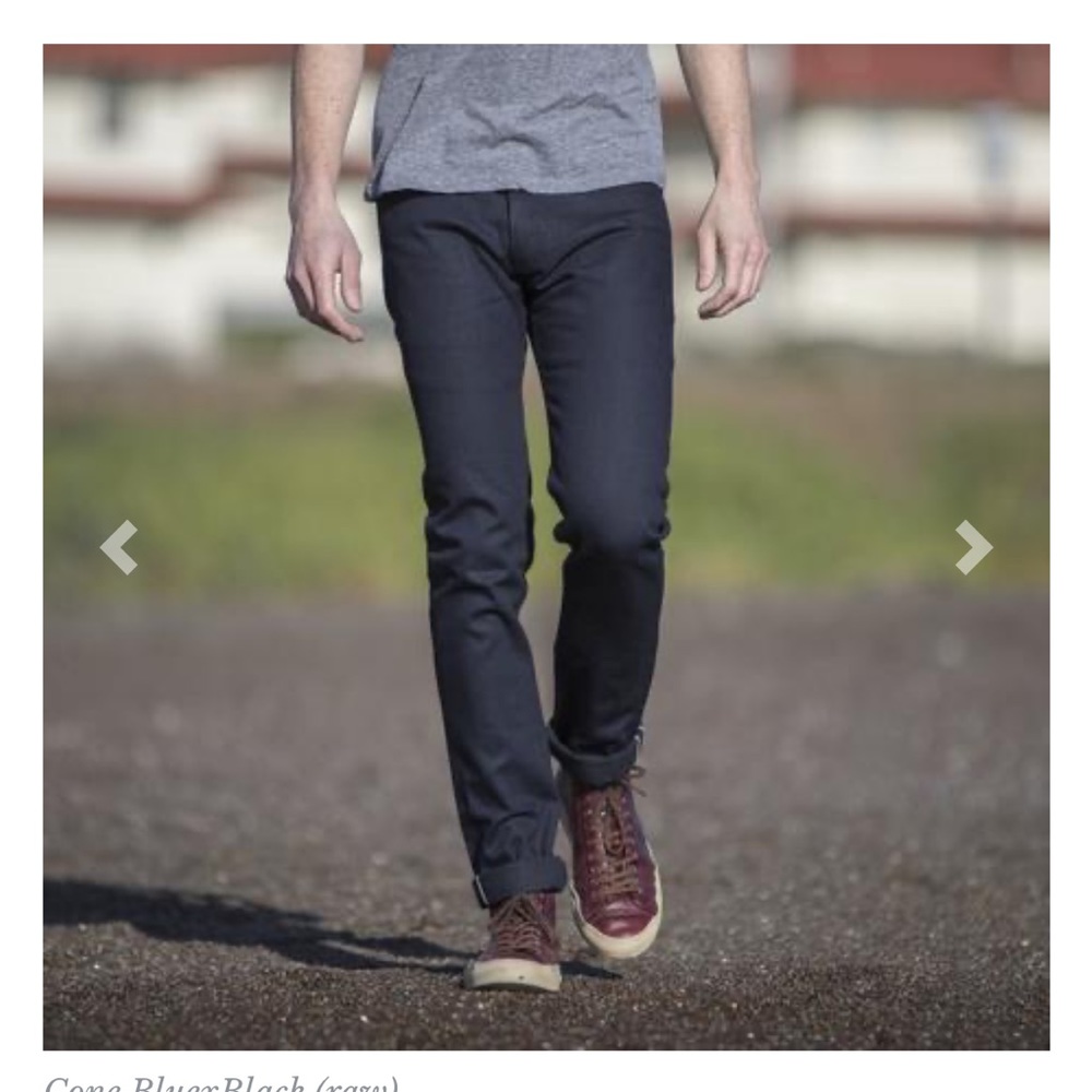 Gustin Straight Jeans Raw Denim Darkwash